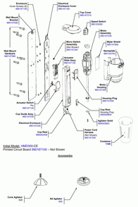 Diagram Diagram and Parts List for HMD300-CE-A  Hamilton Beach Drink Mixer